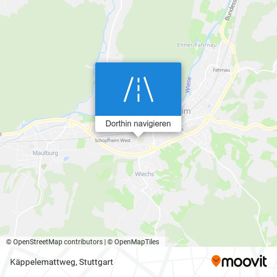 Käppelemattweg Karte