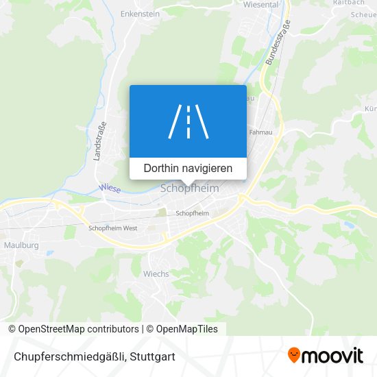 Chupferschmiedgäßli Karte
