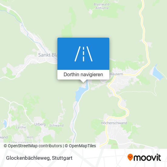 Glockenbächleweg Karte