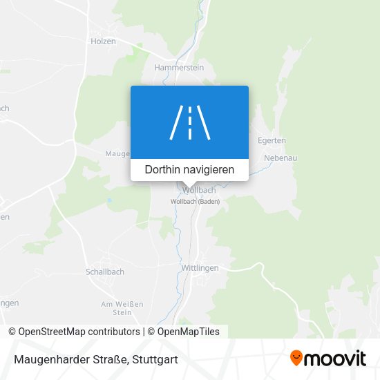 Maugenharder Straße Karte