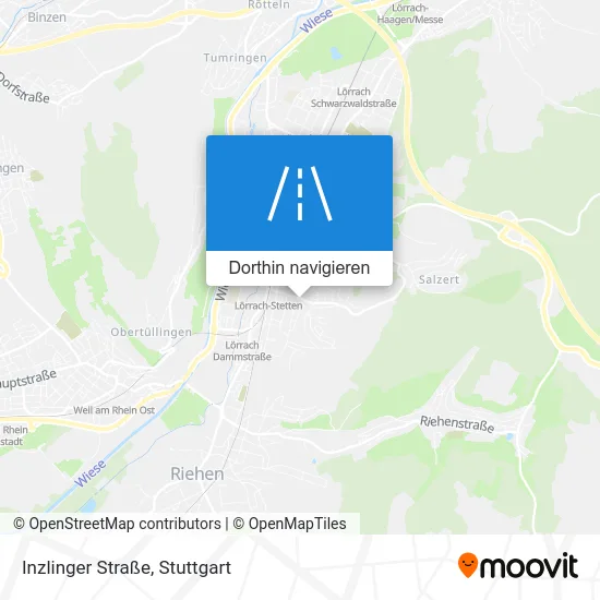 Inzlinger Straße Karte