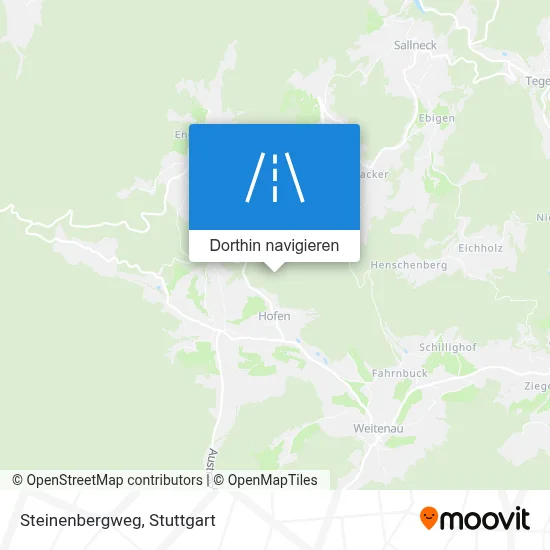Steinenbergweg Karte