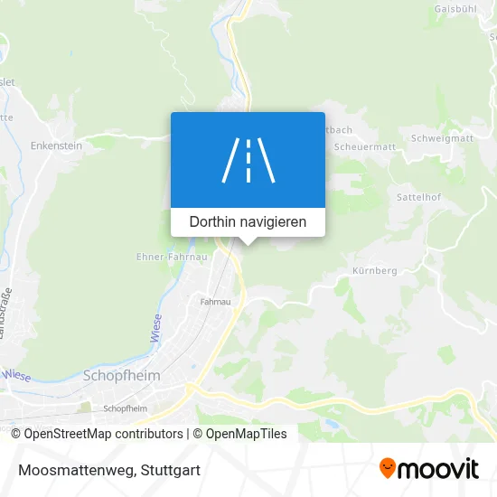 Moosmattenweg Karte