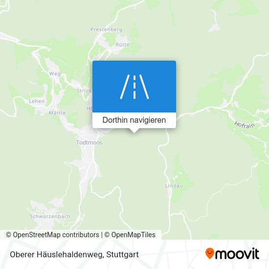 Oberer Häuslehaldenweg Karte