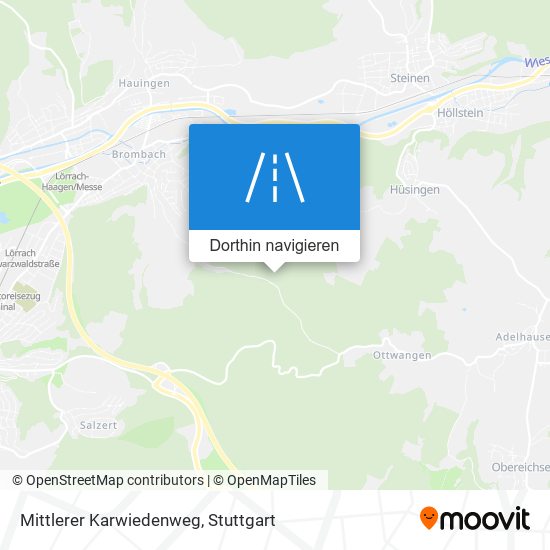 Mittlerer Karwiedenweg Karte