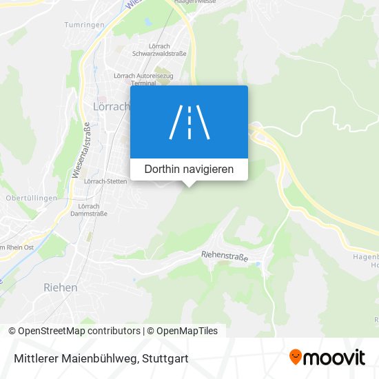 Mittlerer Maienbühlweg Karte