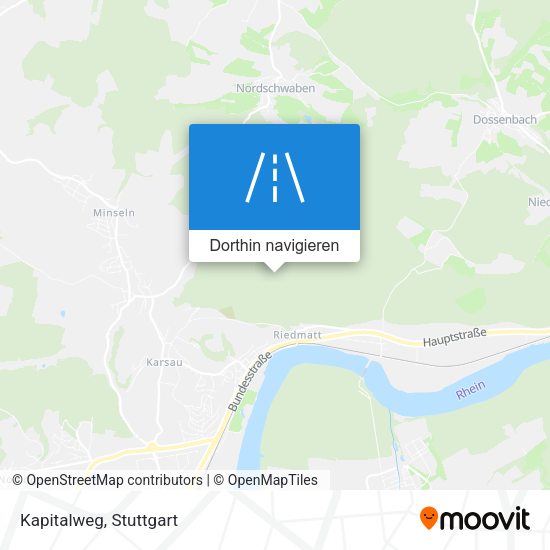 Kapitalweg Karte