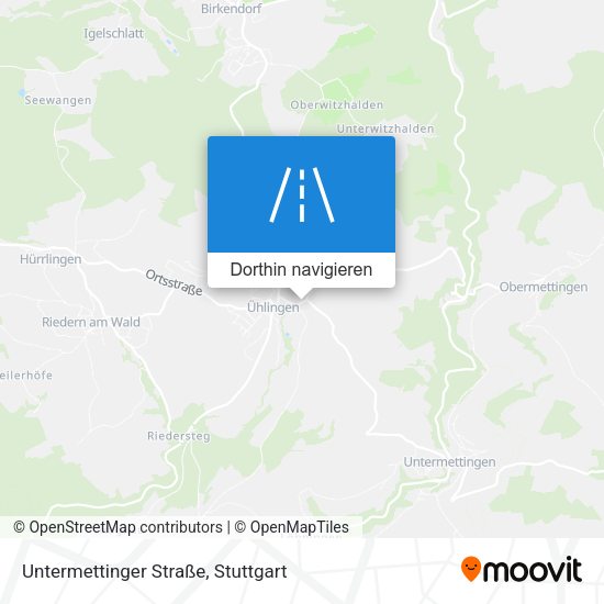 Untermettinger Straße Karte