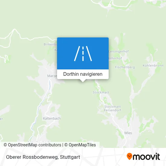 Oberer Rossbodenweg Karte
