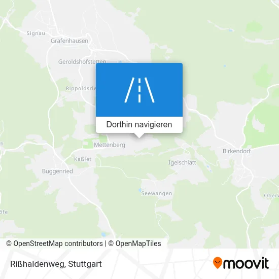 Rißhaldenweg Karte