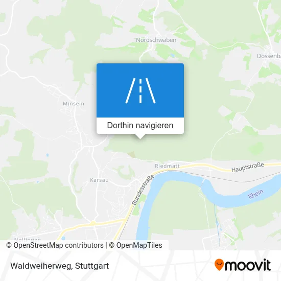 Waldweiherweg Karte