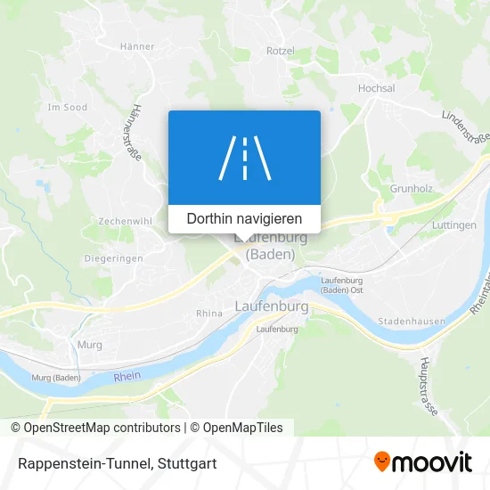 Rappenstein-Tunnel Karte