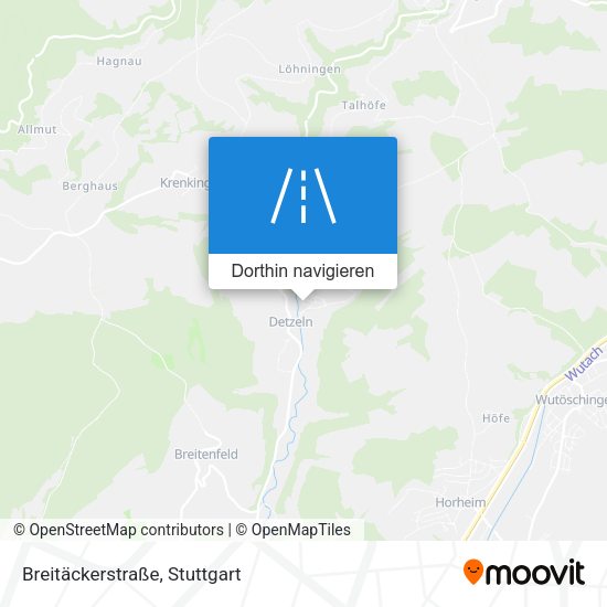 Breitäckerstraße Karte