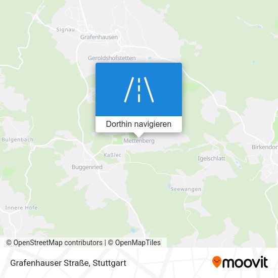 Grafenhauser Straße Karte