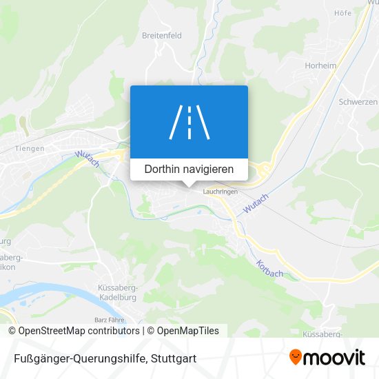 Fußgänger-Querungshilfe Karte