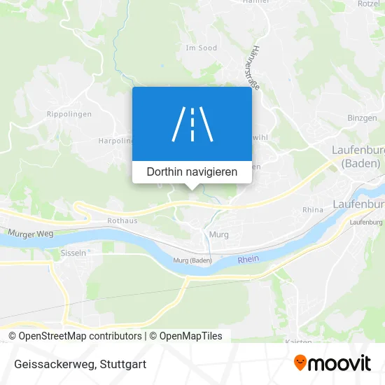 Geissackerweg Karte