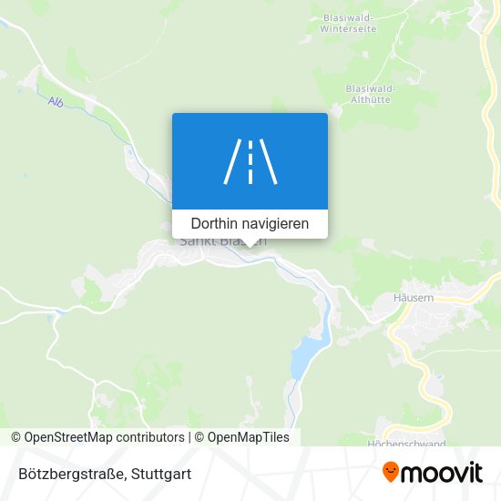 Bötzbergstraße Karte