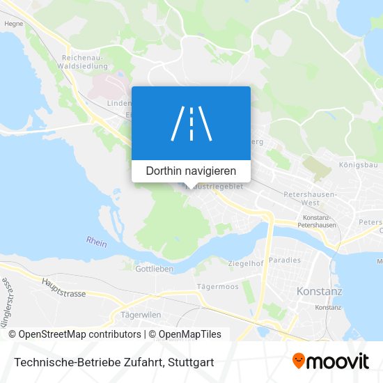 Technische-Betriebe Zufahrt Karte