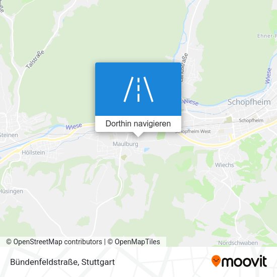 Bündenfeldstraße Karte