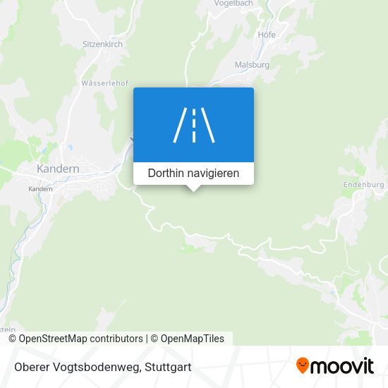 Oberer Vogtsbodenweg Karte