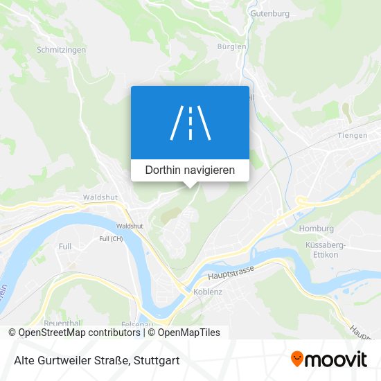 Alte Gurtweiler Straße Karte
