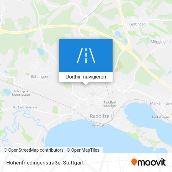Hohenfriedingenstraße Karte