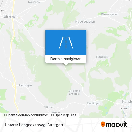 Unterer Langackerweg Karte