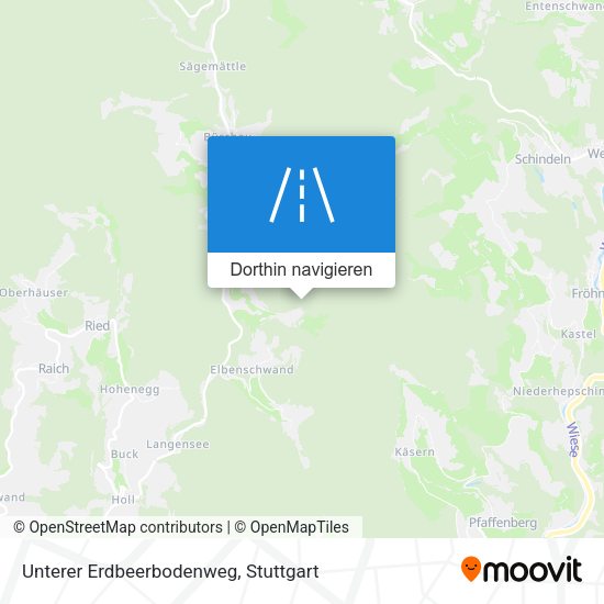 Unterer Erdbeerbodenweg Karte
