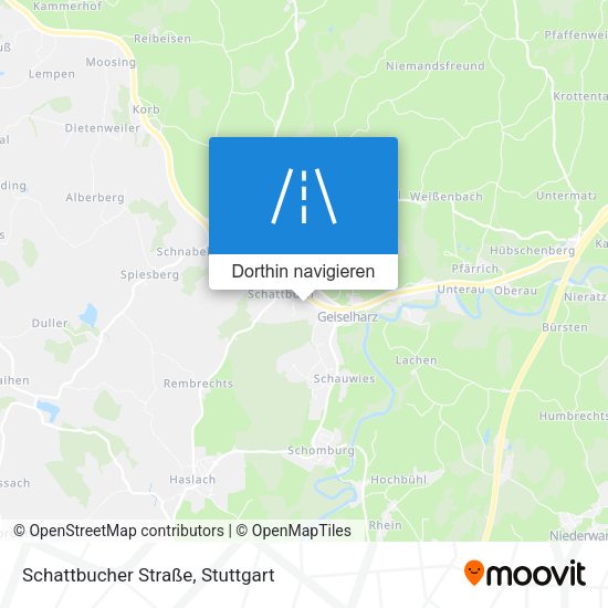 Schattbucher Straße Karte