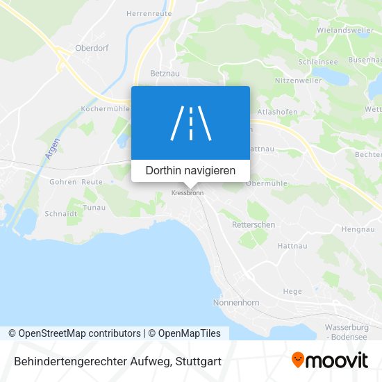 Behindertengerechter Aufweg Karte