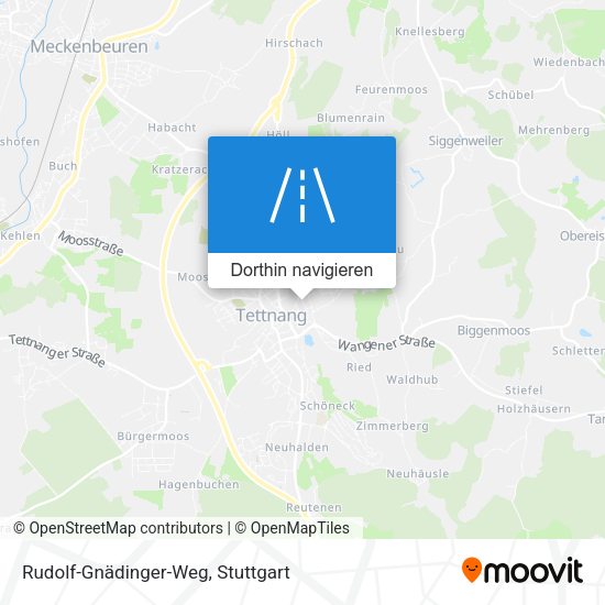 Rudolf-Gnädinger-Weg Karte