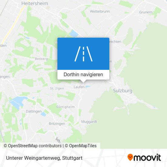 Unterer Weingartenweg Karte