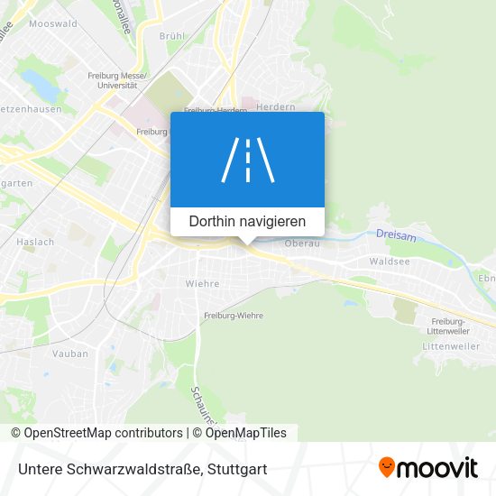 Untere Schwarzwaldstraße Karte