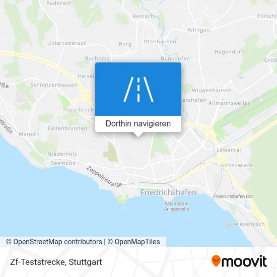 Zf-Teststrecke Karte