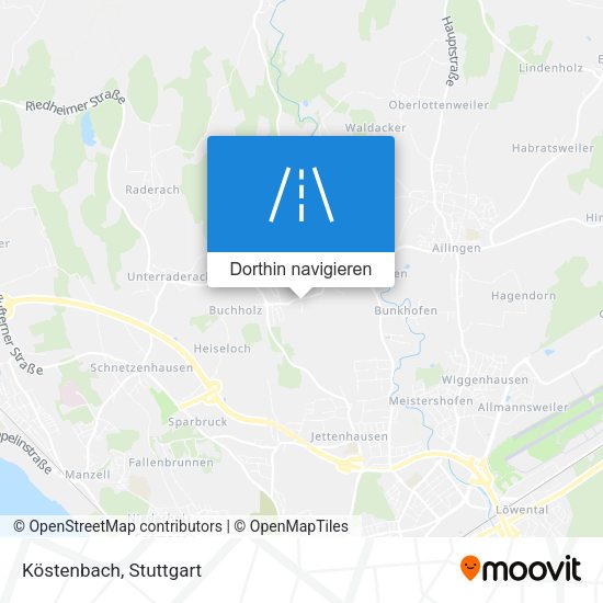 Köstenbach Karte