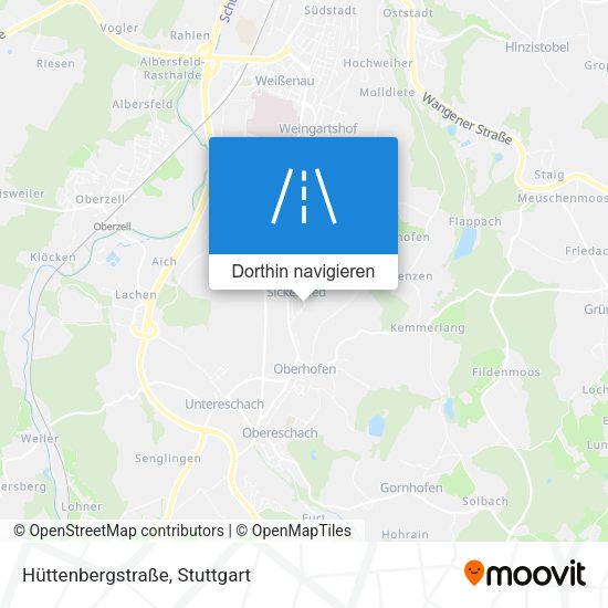 Hüttenbergstraße Karte
