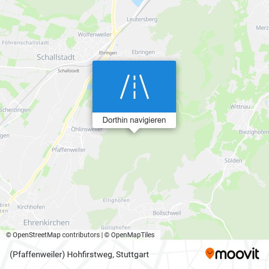 (Pfaffenweiler) Hohfirstweg Karte
