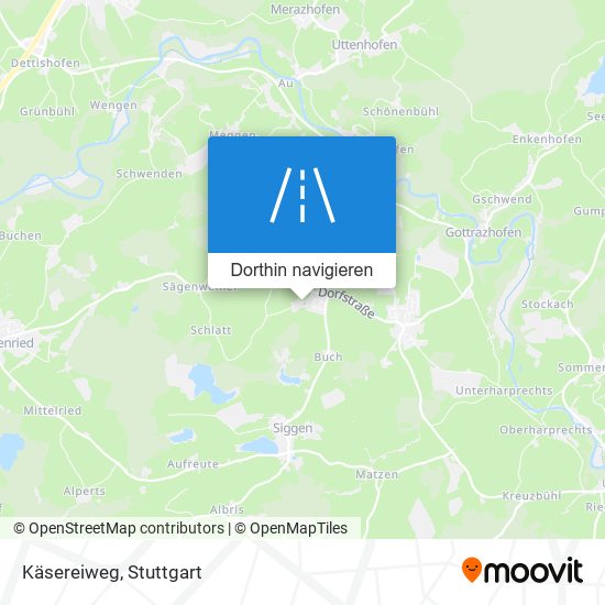 Käsereiweg Karte