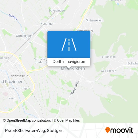 Prälat-Stiefvater-Weg Karte