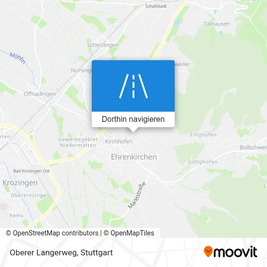 Oberer Langerweg Karte