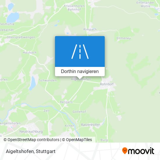 Aigeltshofen Karte