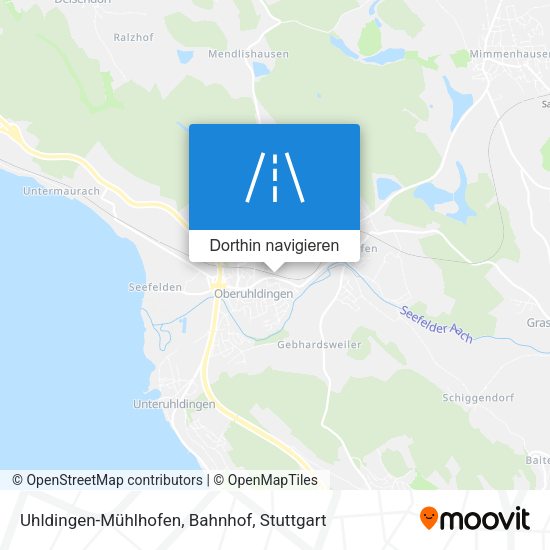 Uhldingen-Mühlhofen, Bahnhof Karte