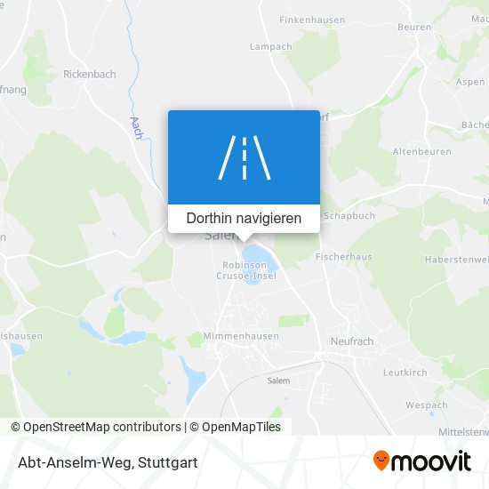 Abt-Anselm-Weg Karte