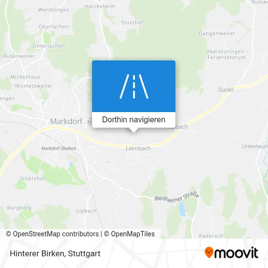Hinterer Birken Karte