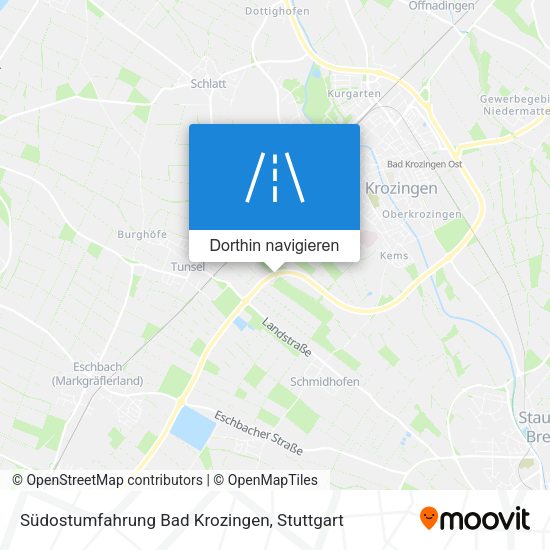 Südostumfahrung Bad Krozingen Karte