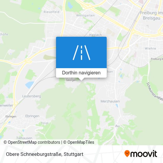 Obere Schneeburgstraße Karte