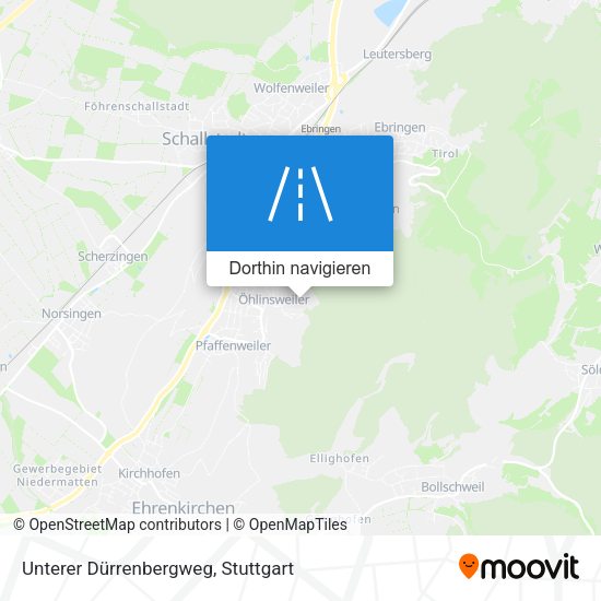 Unterer Dürrenbergweg Karte