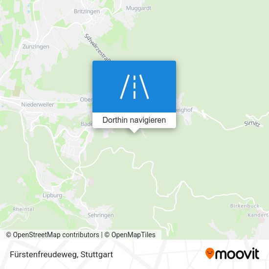 Fürstenfreudeweg Karte