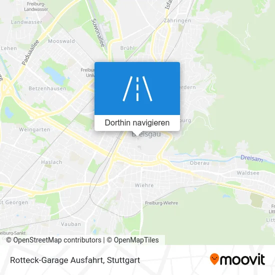 Rotteck-Garage Ausfahrt Karte