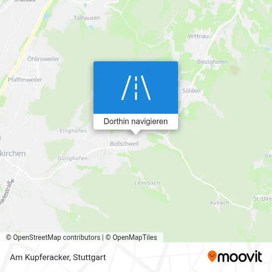 Am Kupferacker Karte